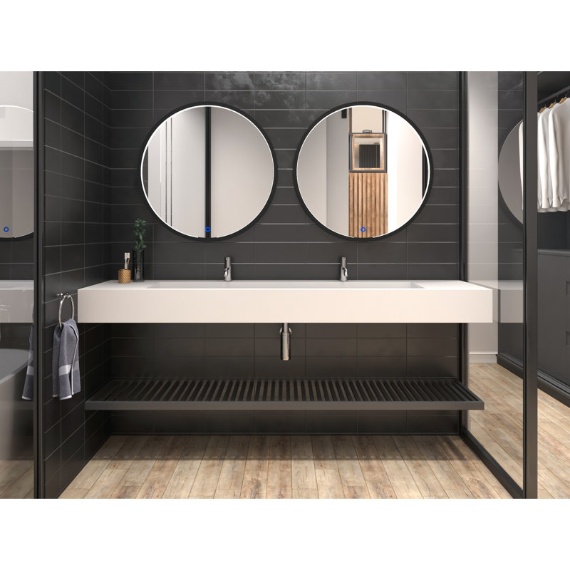 Orren Ellis Boyter 72" Rectangular Vessel Bathroom Sink with Ramp Basin & Reviews Wayfair